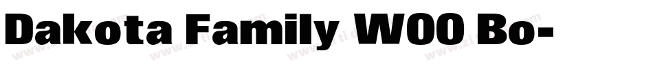 Dakota Family W00 Bo字体转换